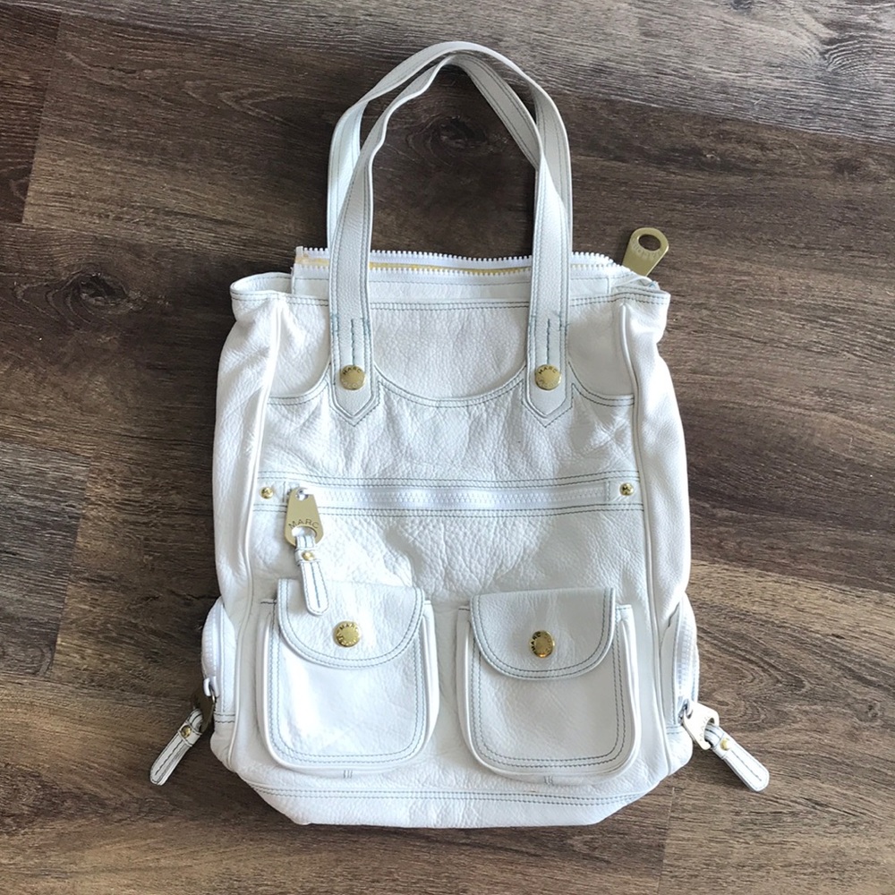 Marc by Marc Jacobs White Leather Tote